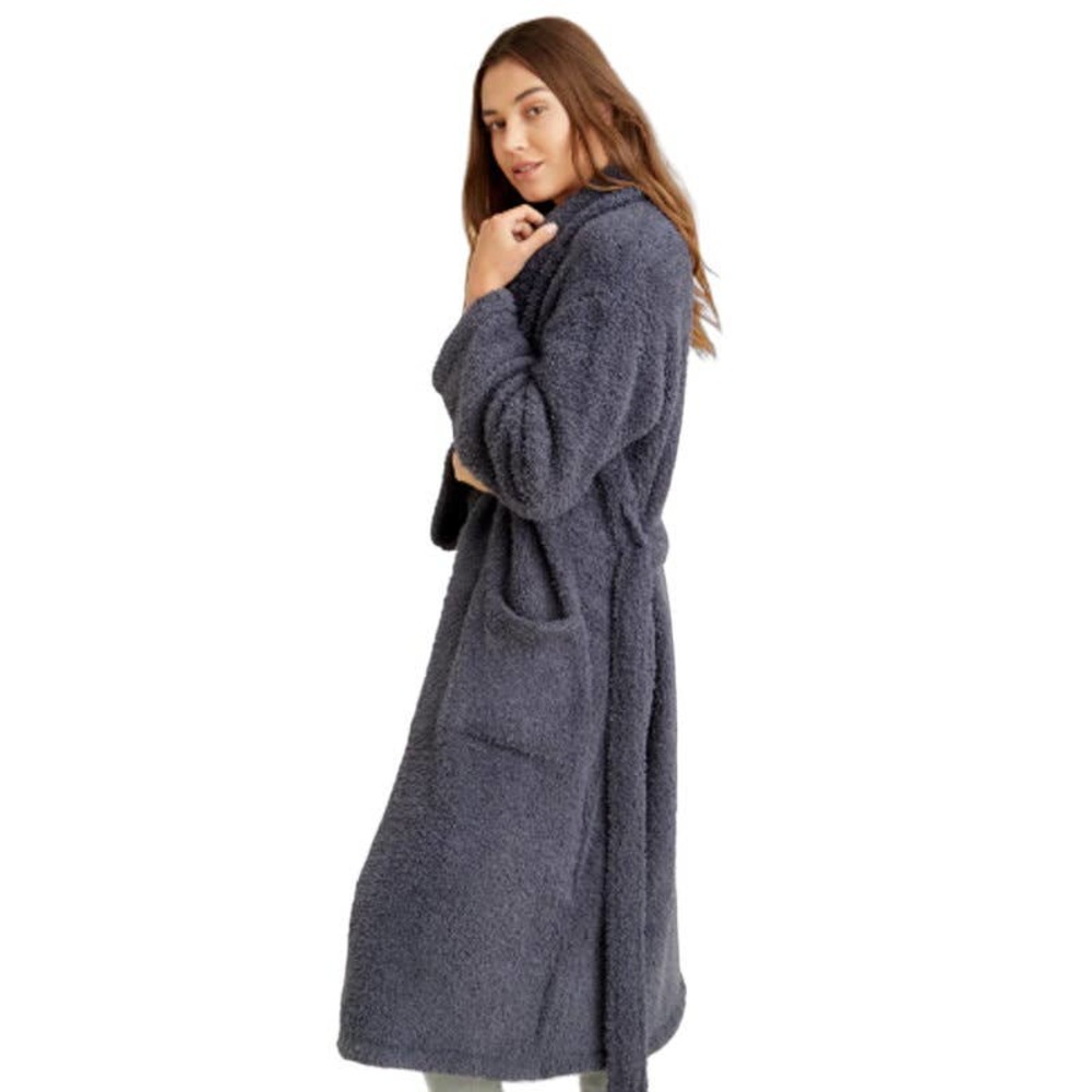 NWT Barefoot Dreams Cozy Chic Size 2 Adult Robe Slate Blue
